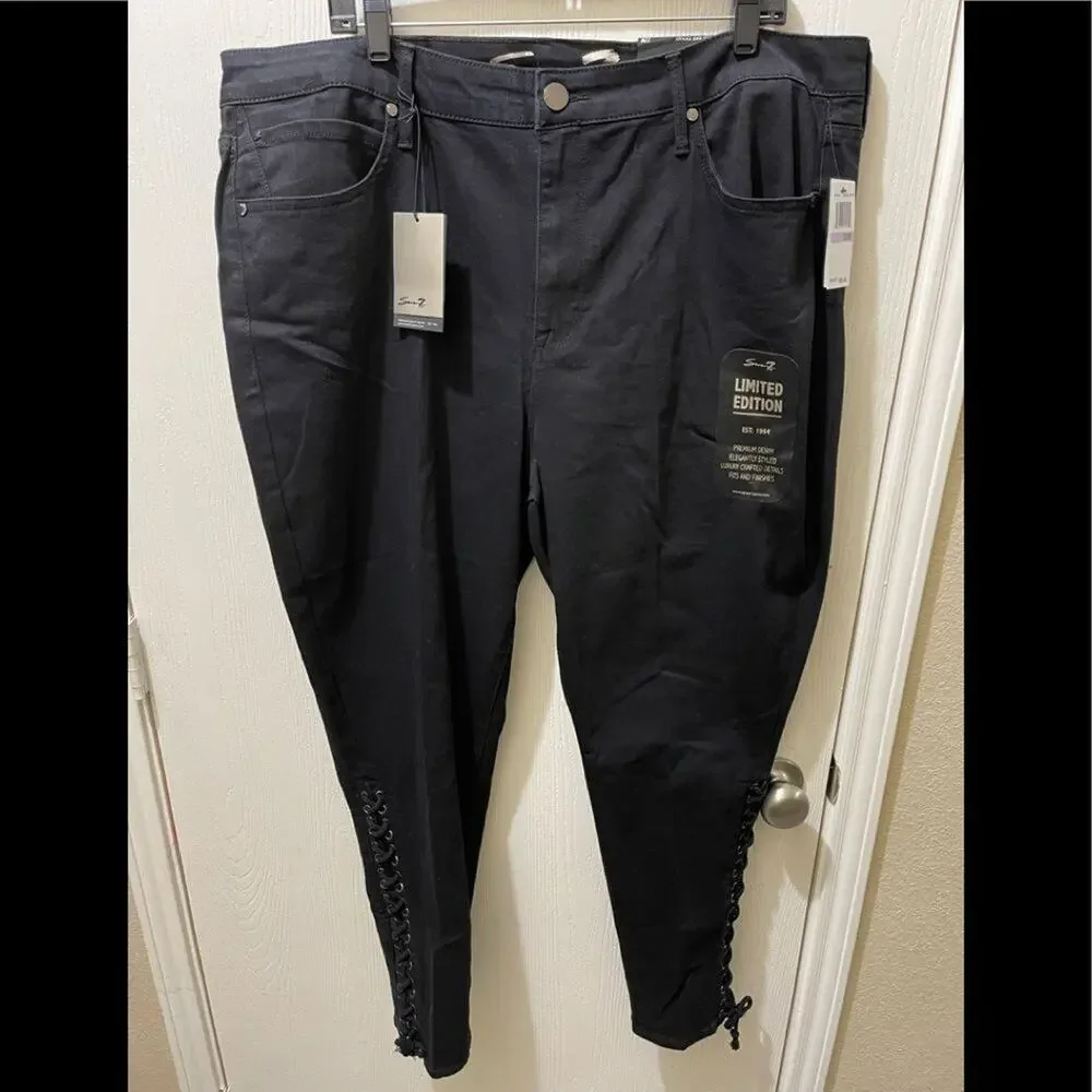 Seven7 Limited Edition side lace‎ jeans NWT